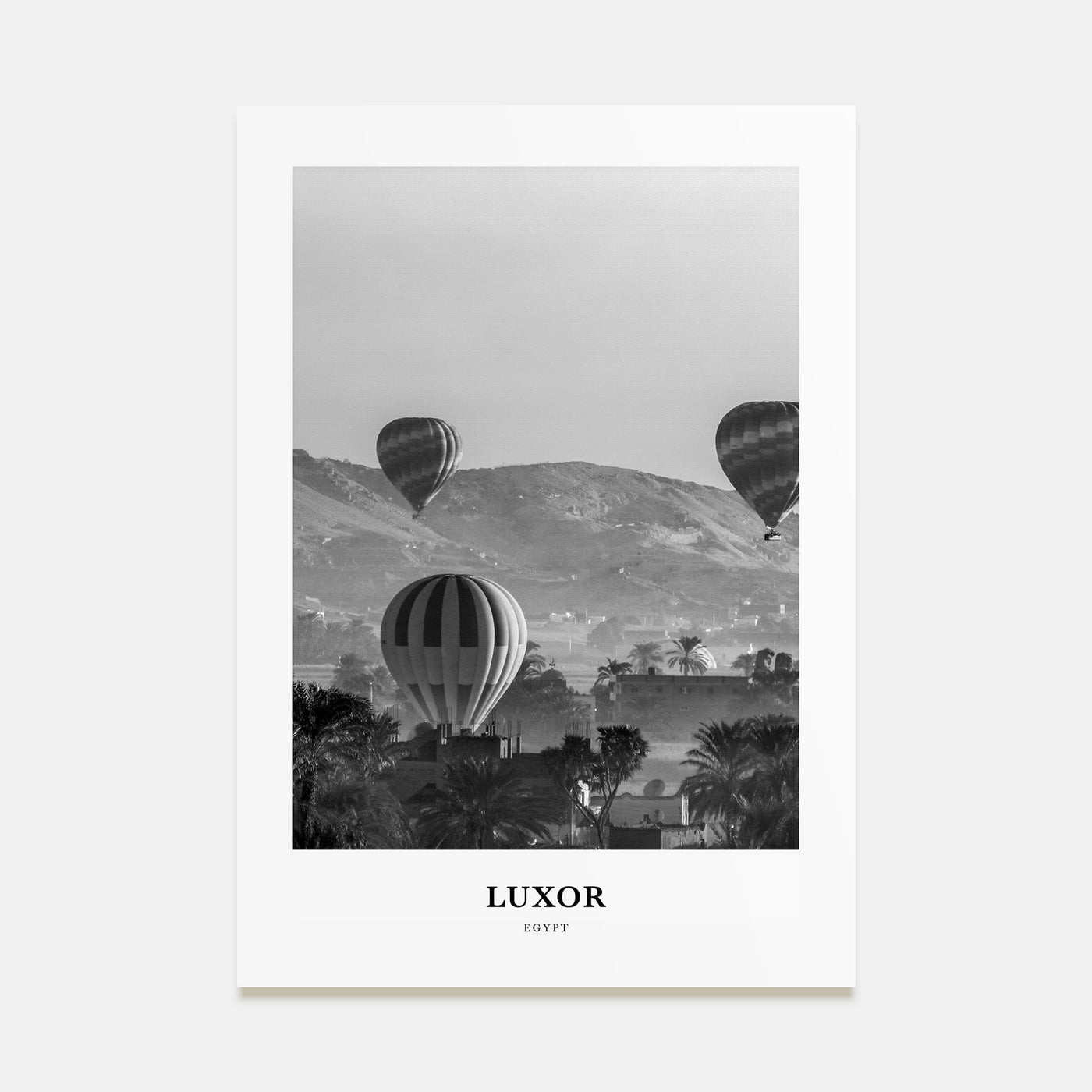 Luxor Portrait B&W Poster