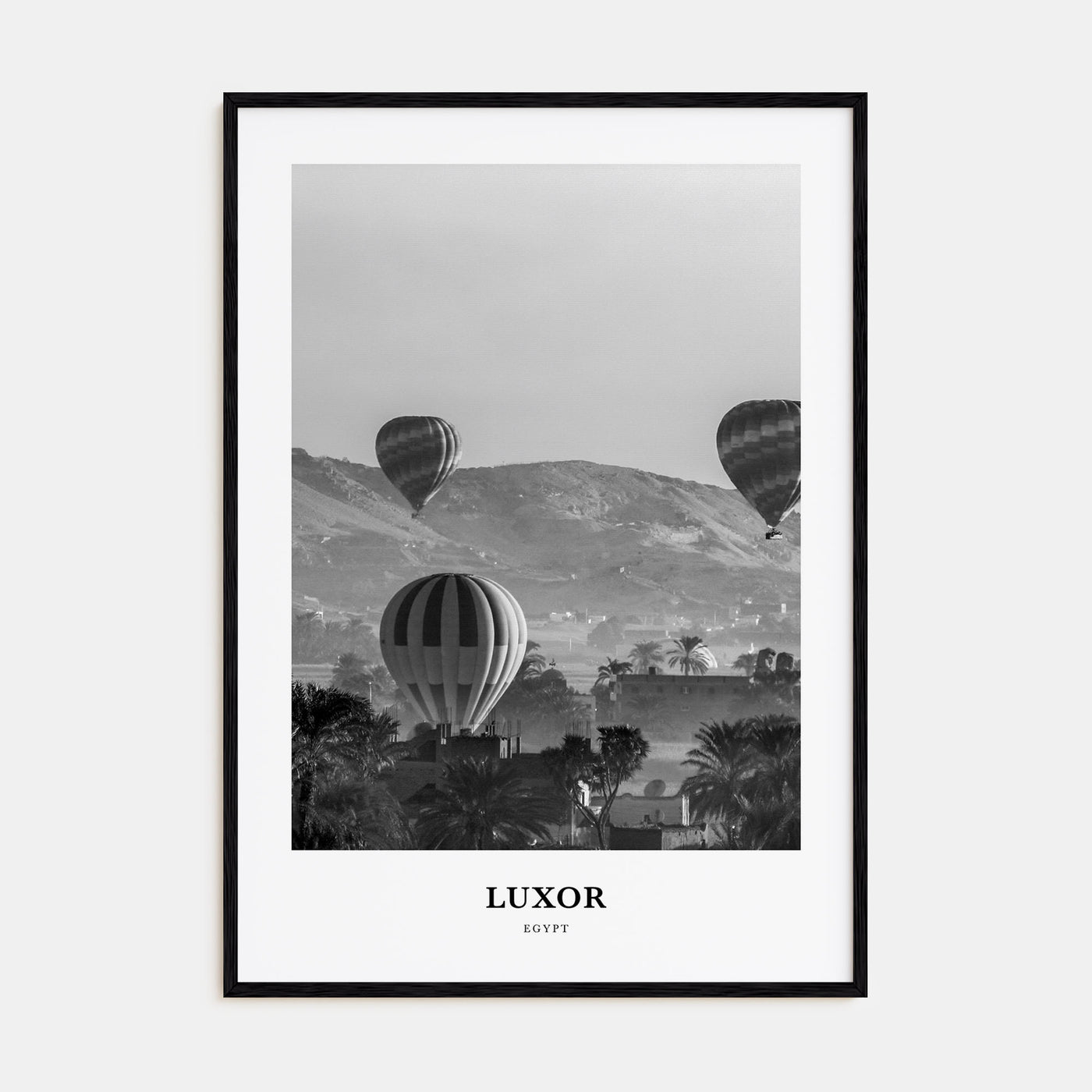 Luxor Portrait B&W Poster