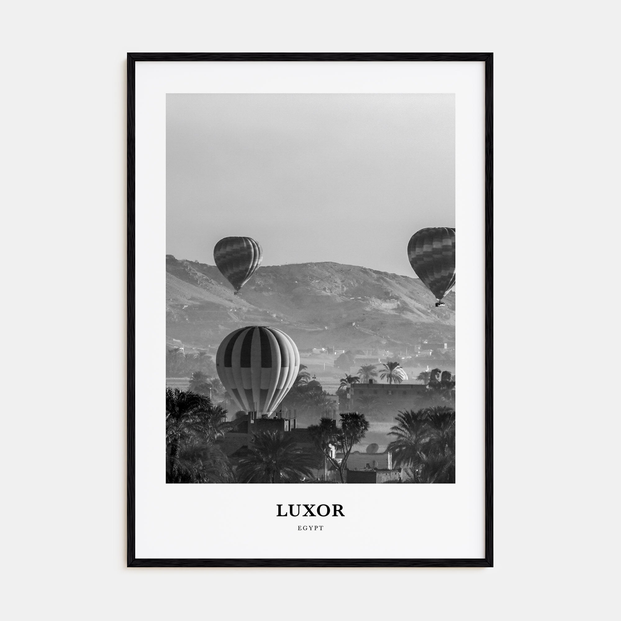 Luxor Portrait B&W Poster