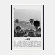 Luxor Travel B&W Poster