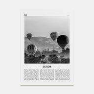 Luxor Travel B&W Poster