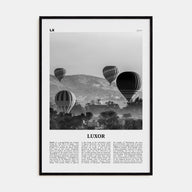 Luxor Travel B&W Poster