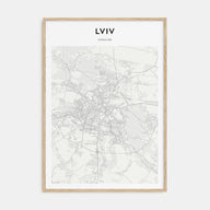 Lviv Map Portrait Poster