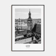 Lviv Portrait B&W Poster
