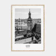 Lviv Portrait B&W Poster