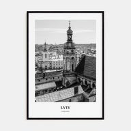 Lviv Portrait B&W Poster