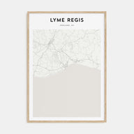 Lyme Regis Map Portrait Poster