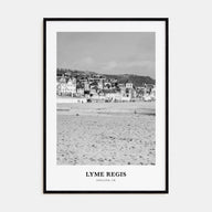 Lyme Regis Portrait B&W Poster