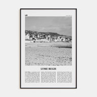 Lyme Regis Travel B&W Poster