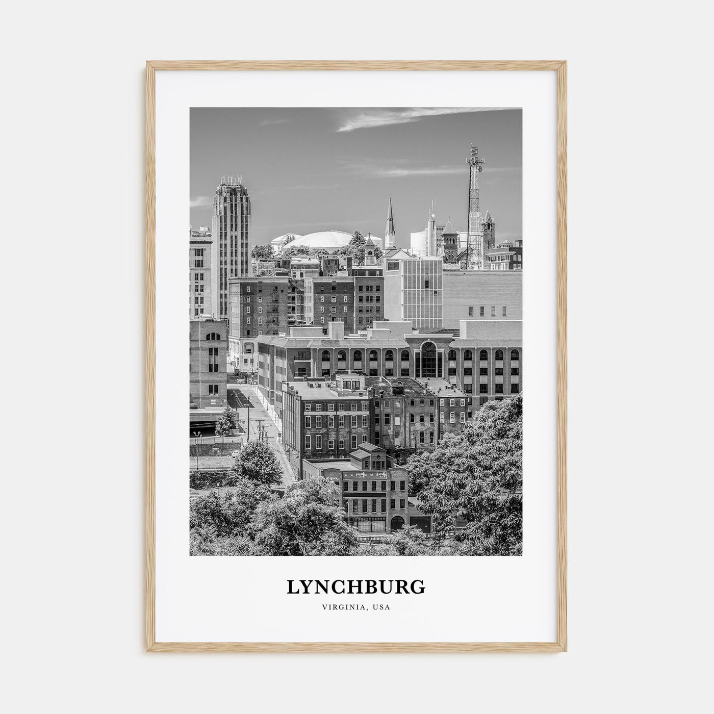Lynchburg Portrait B&W Poster