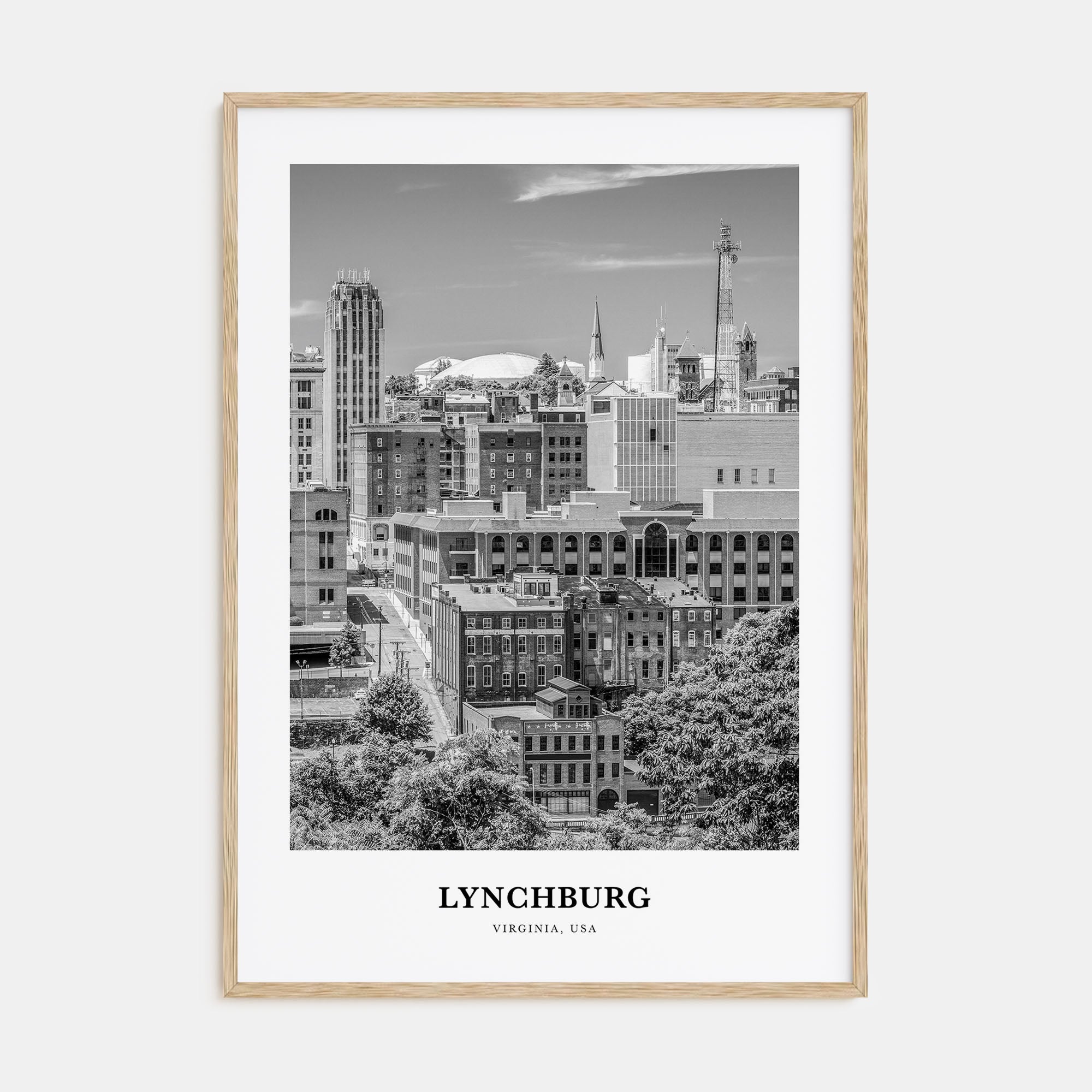 Lynchburg Portrait B&W Poster
