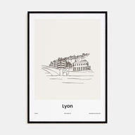 Lyon Drawn Poster