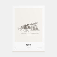 Lyon Drawn Poster