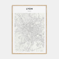 Lyon Map Portrait Poster