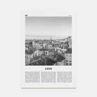 Lyon Travel B&W No 1 Poster