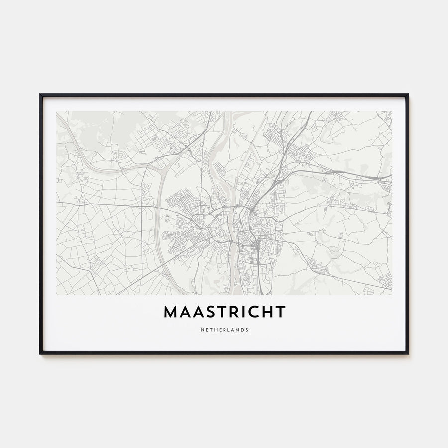Maastricht Map Landscape Poster