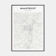 Maastricht Map Portrait Poster