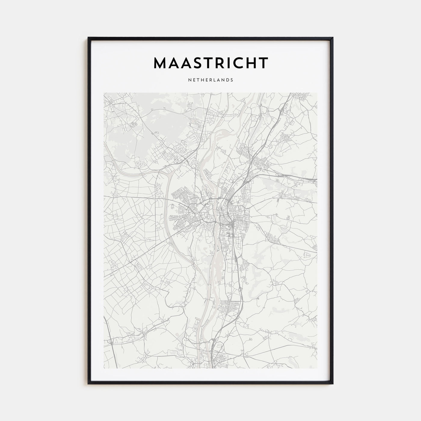 Maastricht Map Portrait Poster