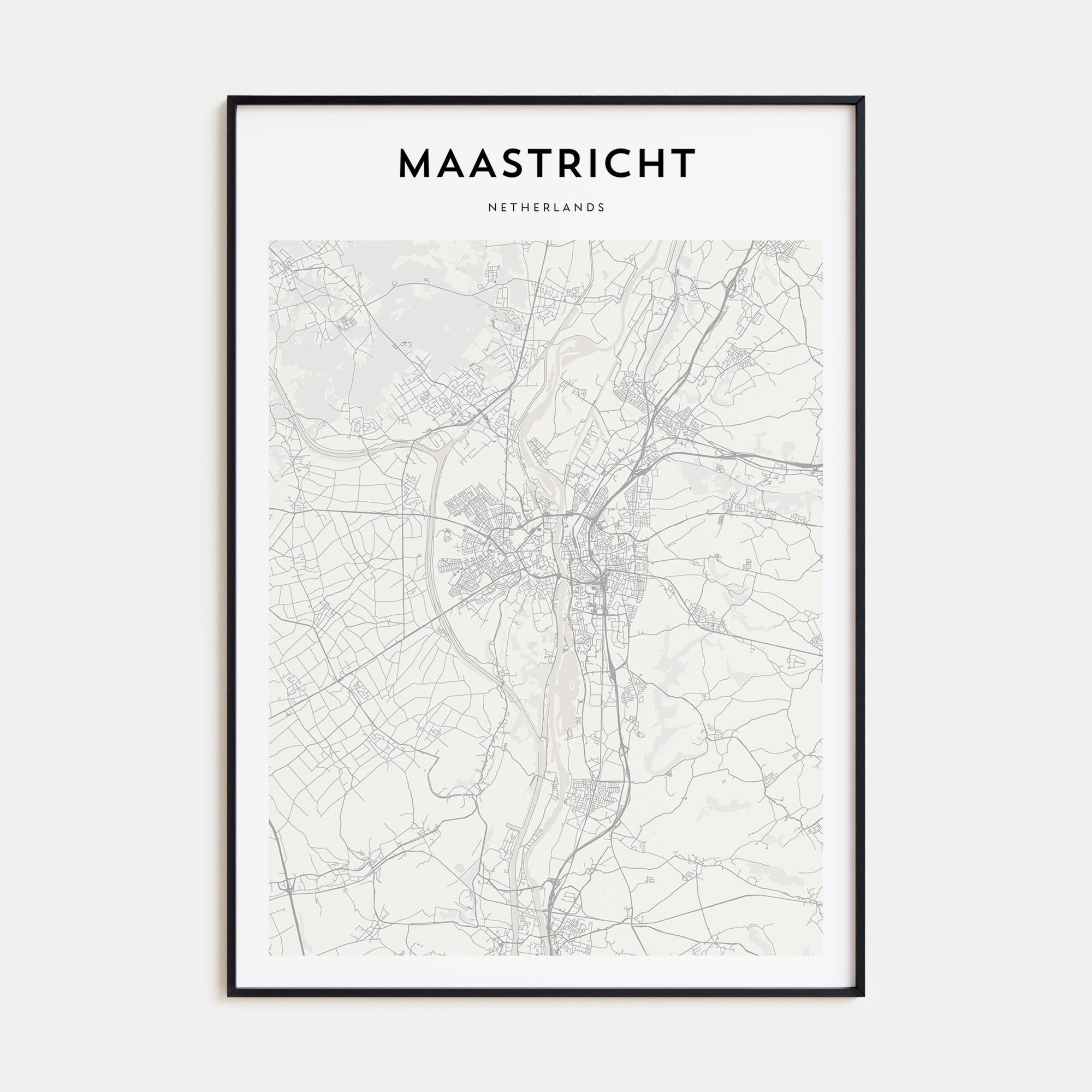 Maastricht Map Portrait Poster