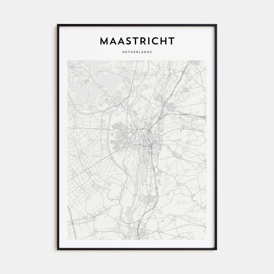 Maastricht Map Portrait Poster