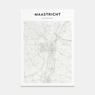 Maastricht Map Portrait Poster