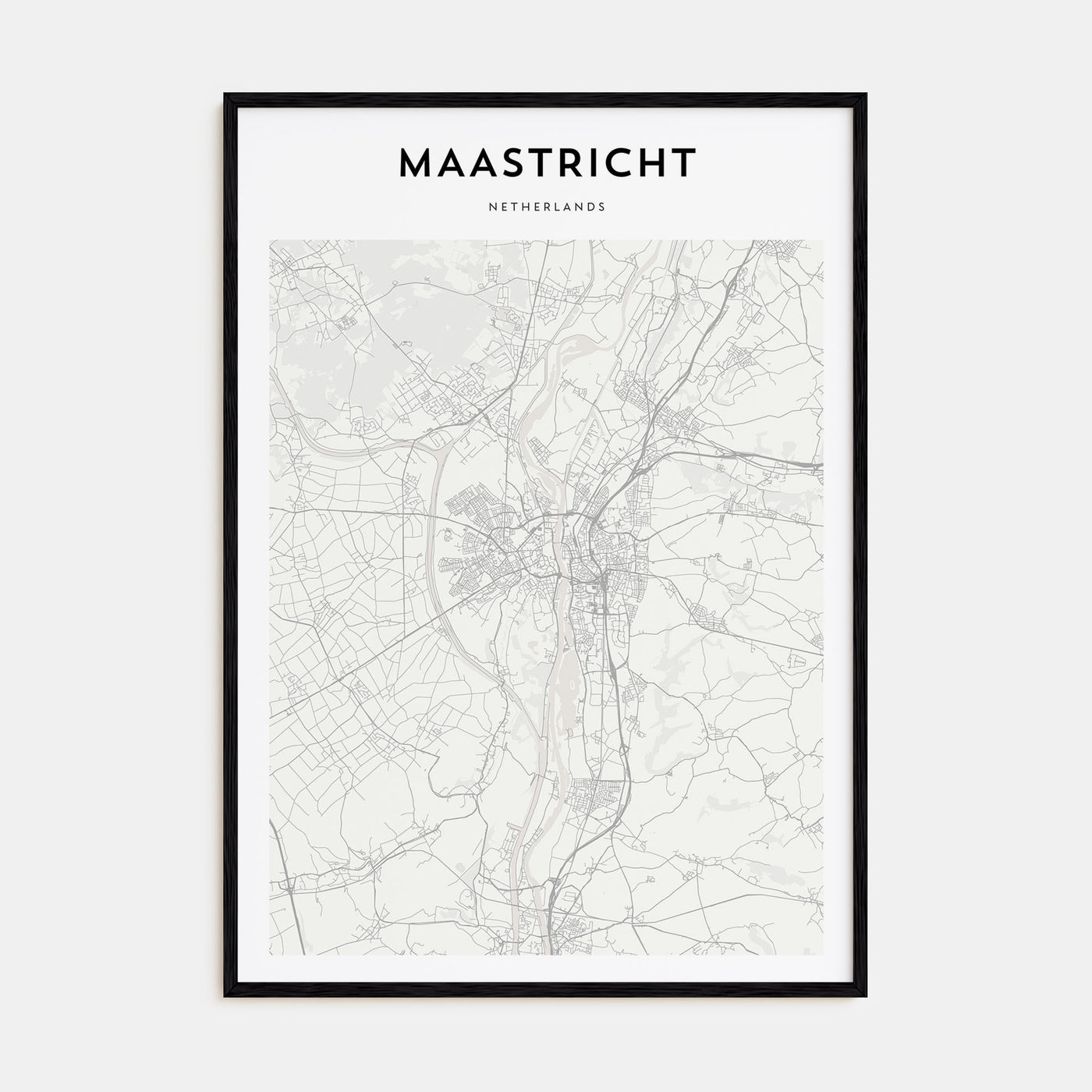Maastricht Map Portrait Poster