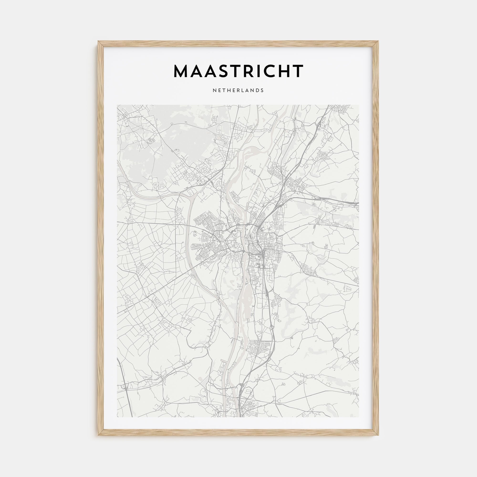 Maastricht Map Portrait Poster