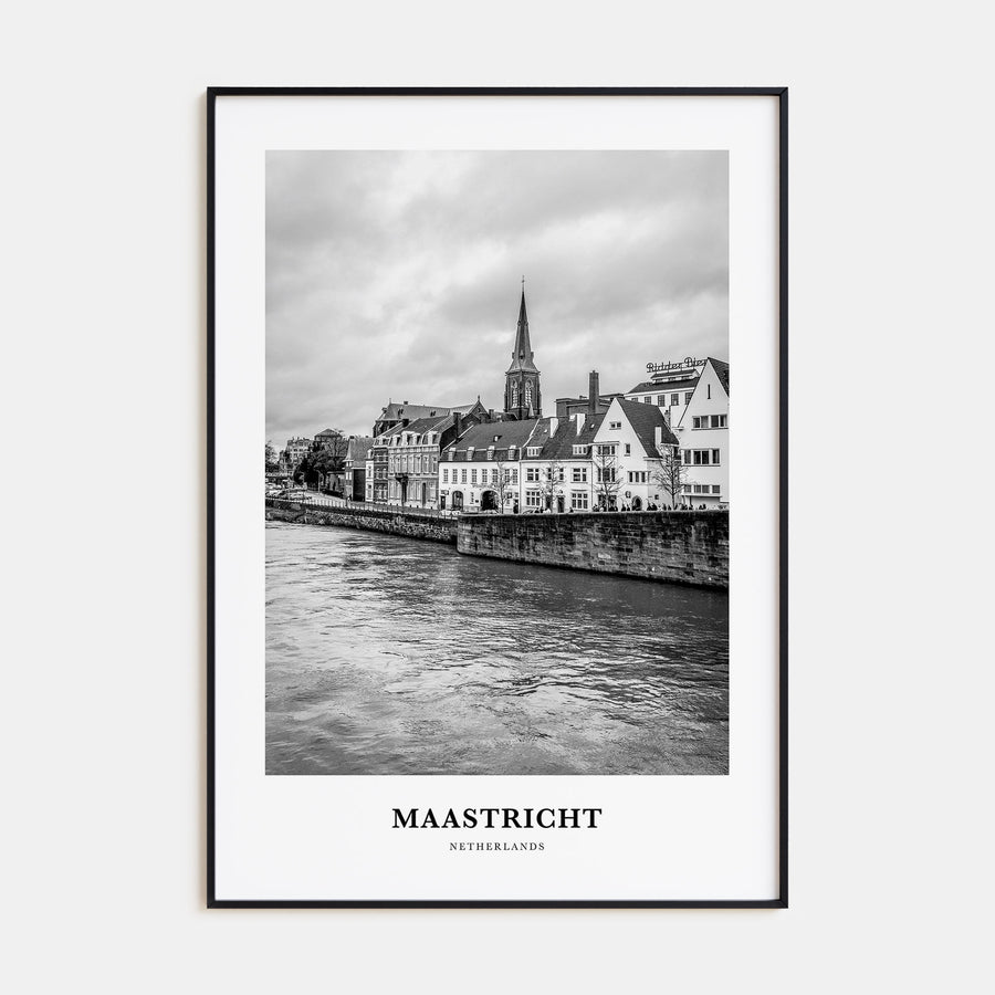 Maastricht Portrait B&W Poster