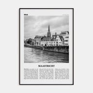 Maastricht Travel B&W Poster