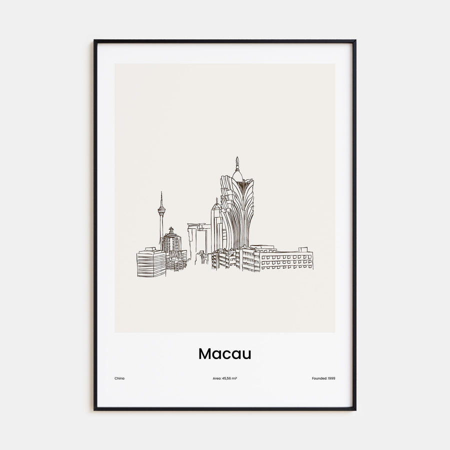 Macau Drawn Poster