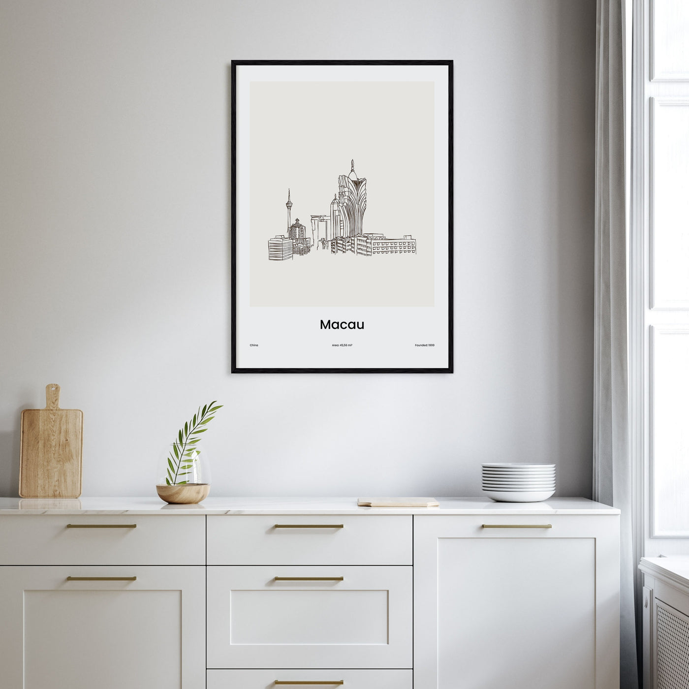 Macau Drawn Poster