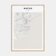 Macau Map Portrait Poster