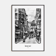 Macau Portrait B&W Poster