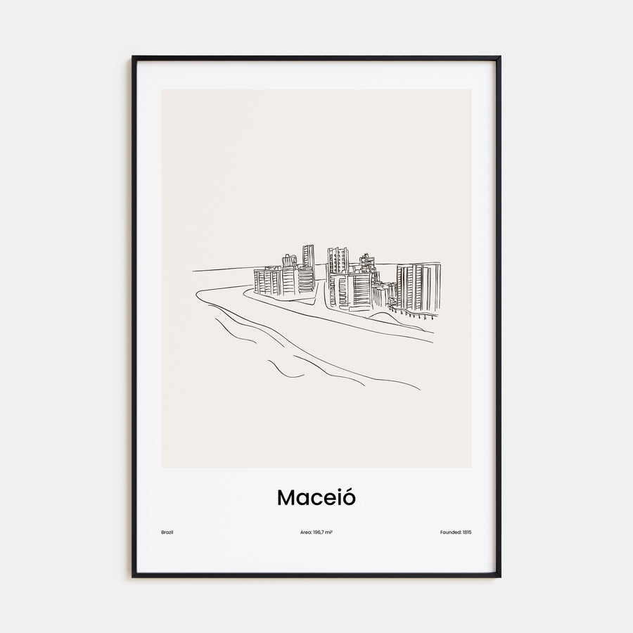 Maceió Drawn Poster