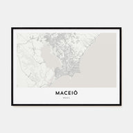Maceió Map Landscape Poster