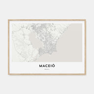 Maceió Map Landscape Poster