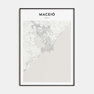 Maceió Map Portrait Poster