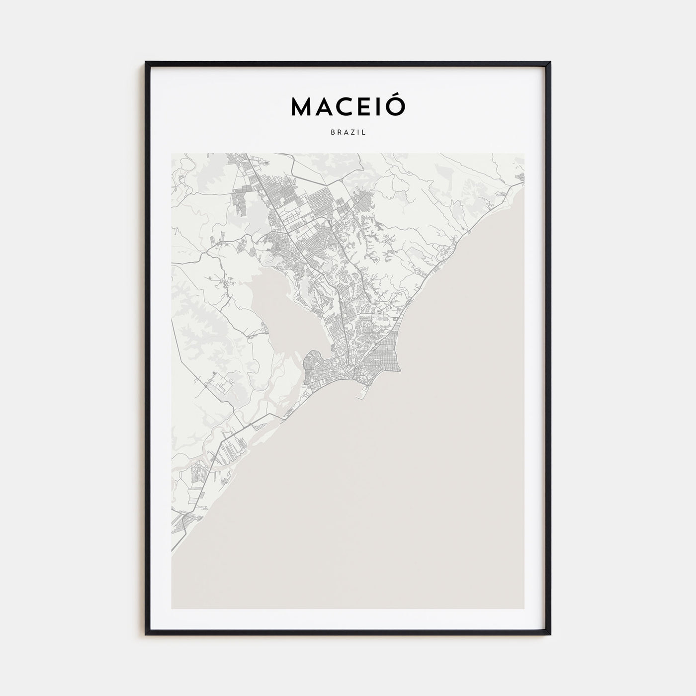 Maceió Map Portrait Poster