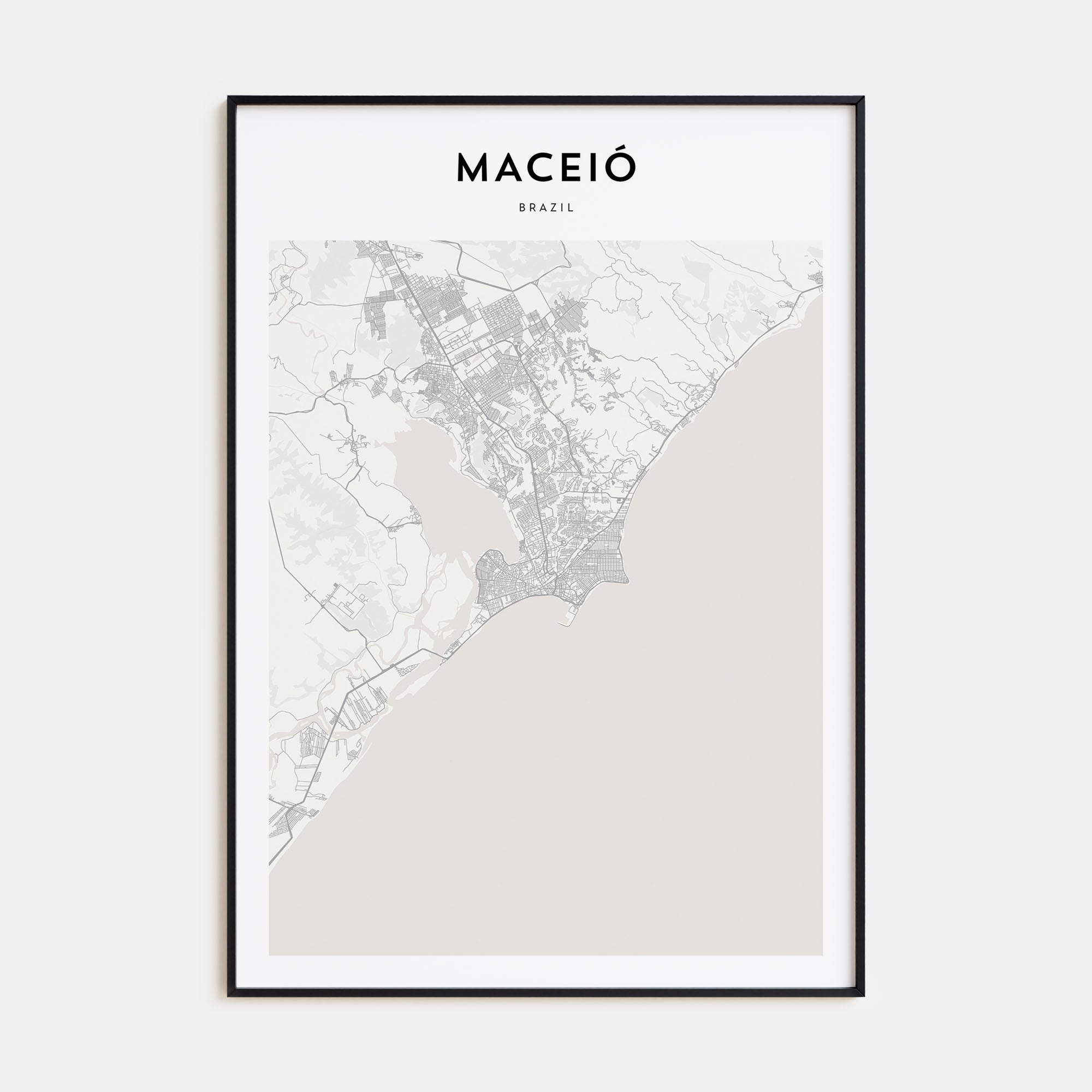 Maceió Map Portrait Poster