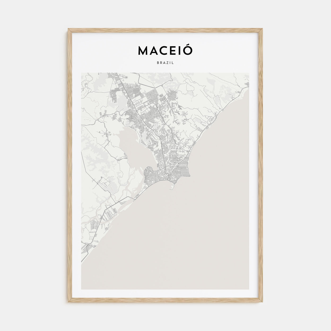 Maceió Map Portrait Poster