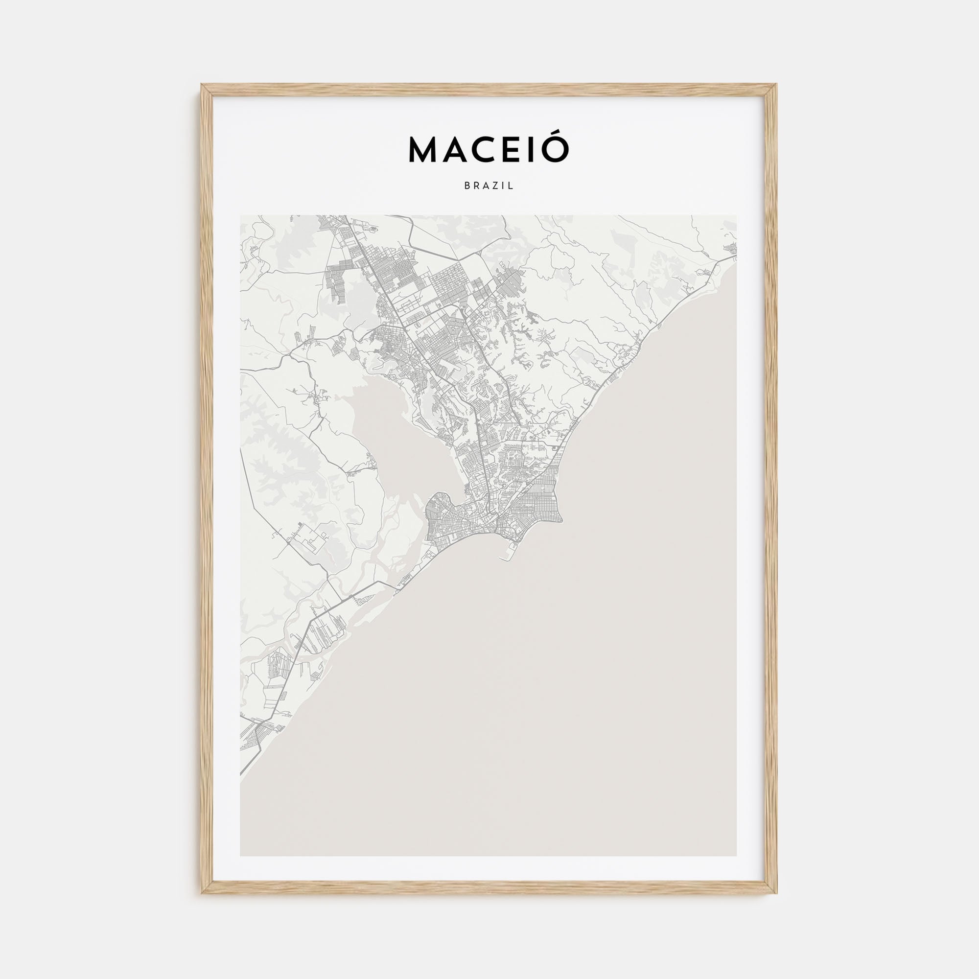 Maceió Map Portrait Poster