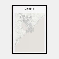 Maceió Map Portrait Poster