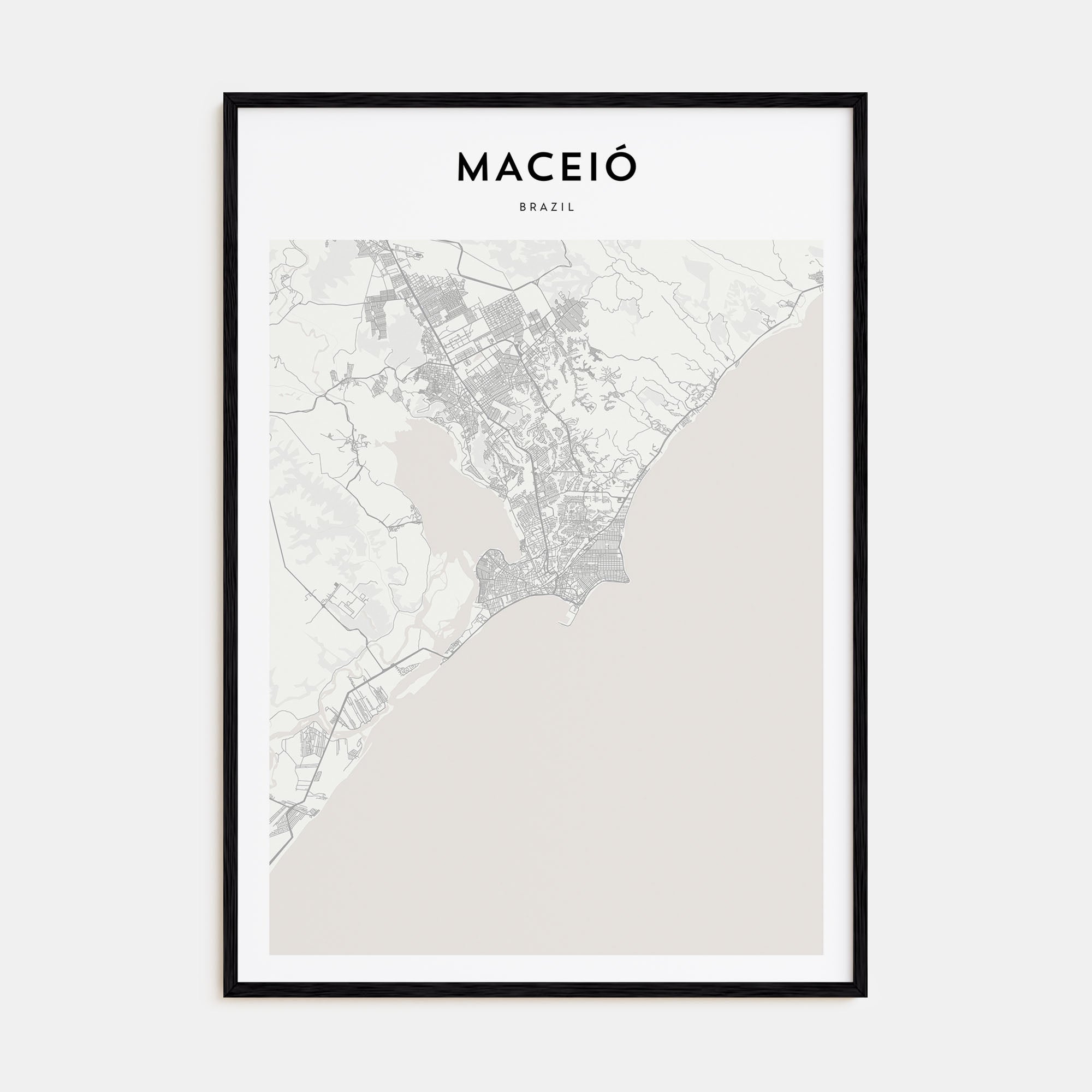 Maceió Map Portrait Poster