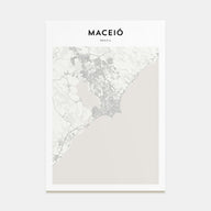 Maceió Map Portrait Poster