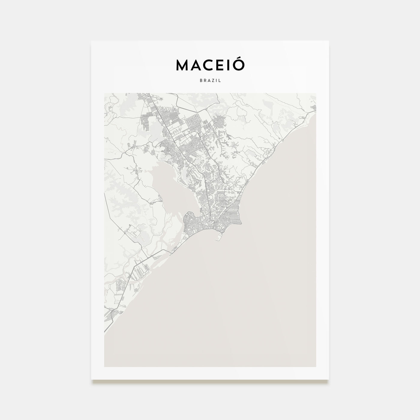 Maceió Map Portrait Poster