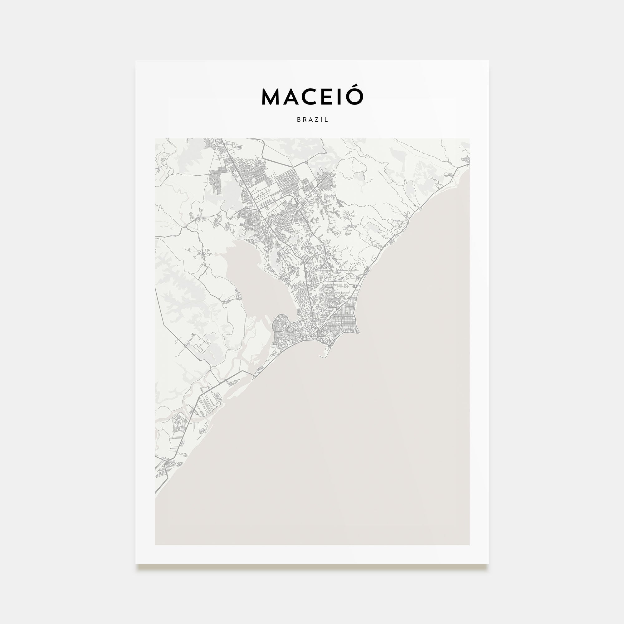 Maceió Map Portrait Poster