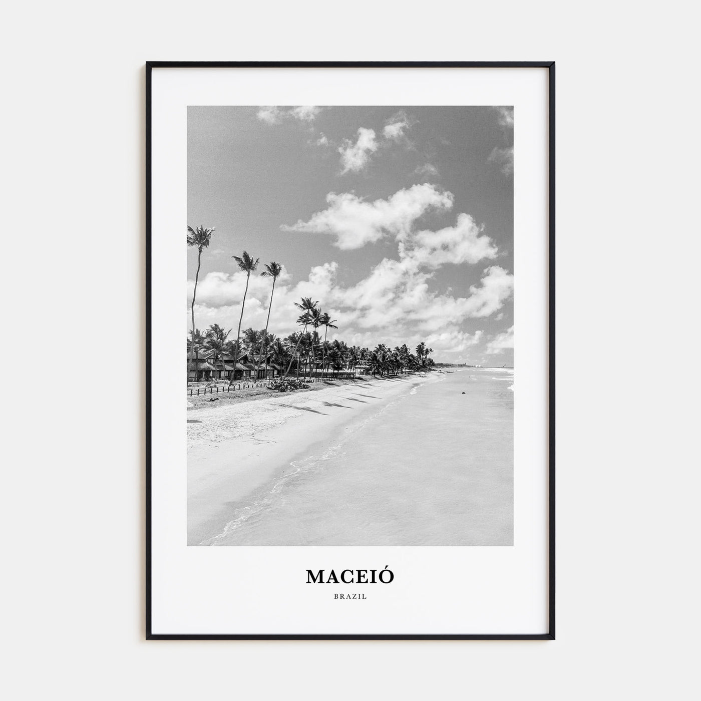 Maceió Portrait B&W Poster