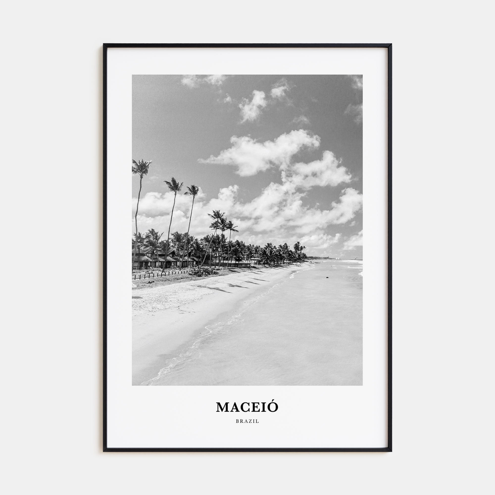 Maceió Portrait B&W Poster