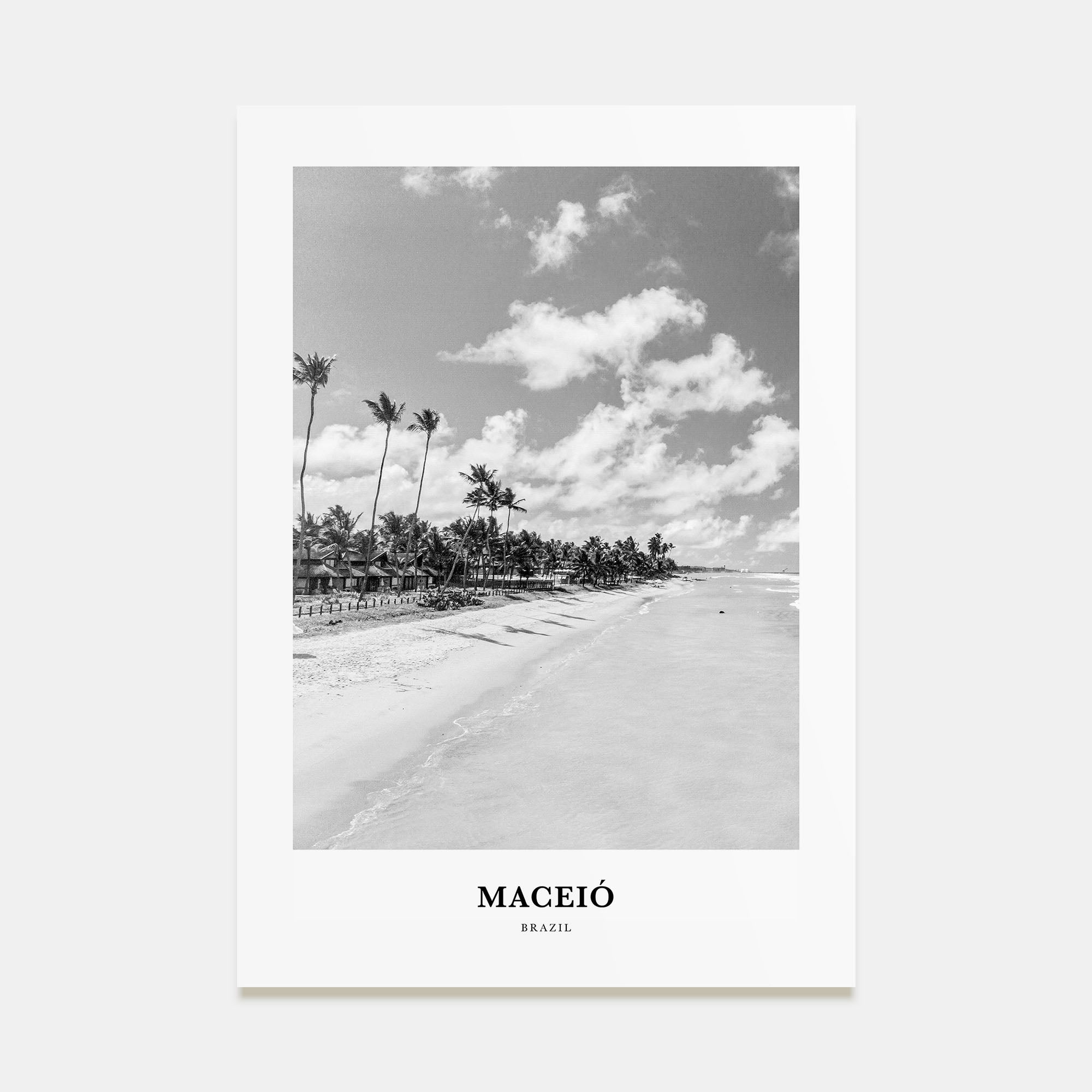 Maceió Portrait B&W Poster