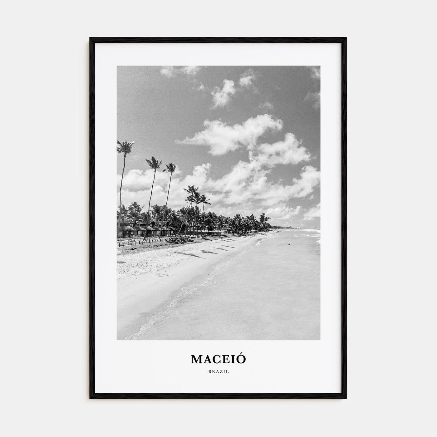 Maceió Portrait B&W Poster